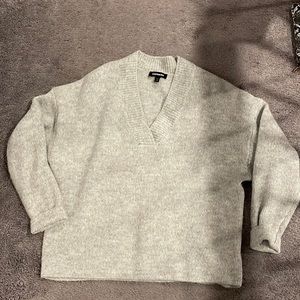 Express grey glitter thread sweater, sz xs